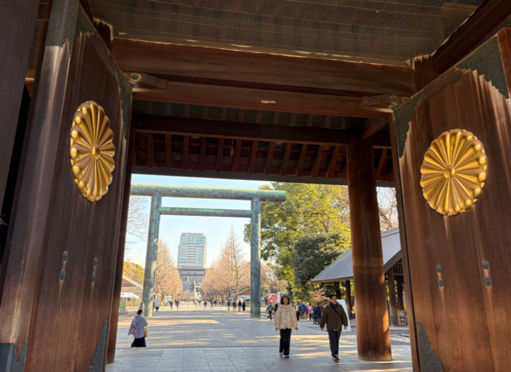 初詣に寄りました。